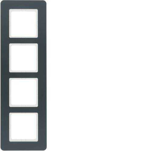 Berker 10146186 Rahmen 4fach, Q.7, anthrazit samt Mesch Shop Berker 10146186 Rahmen 4fach, Q.7, anthrazit samt Mesch Shop